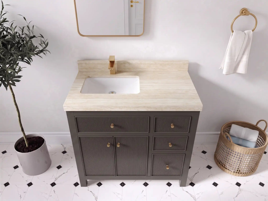 Sonoma 36 in. W x 22 in. D Left Offset Sink Bathroom Vanity | 
              
                Urbane Bronze
                
                  
             - SON_URB_WHQZ_36L - photo №30