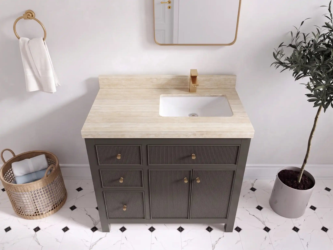 Sonoma 36 in. W x 22 in. D Right Offset Sink Bathroom Vanity | 
              
                Urbane Bronze
                
                  
             - SON_URB_WHQZ_36R - photo №38