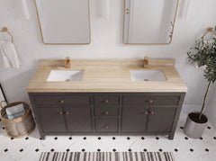 Sonoma 72 in W x 22 in D Free Standing Reeded Double Sink Bathroom Vanity - photo 30
