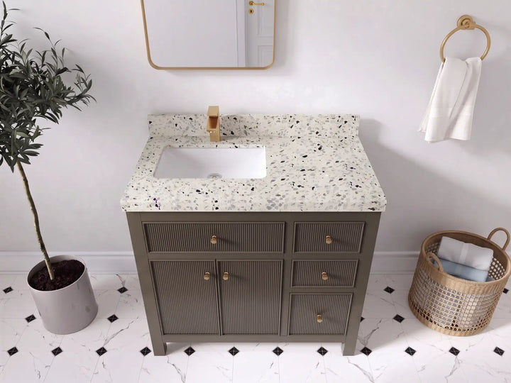 Sonoma 36 in. W x 22 in. D Left Offset Sink Bathroom Vanity - photo 38