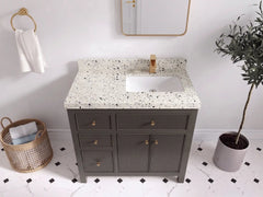 Sonoma 36 in. W x 22 in. D Right Offset Sink Bathroom Vanity - photo 38