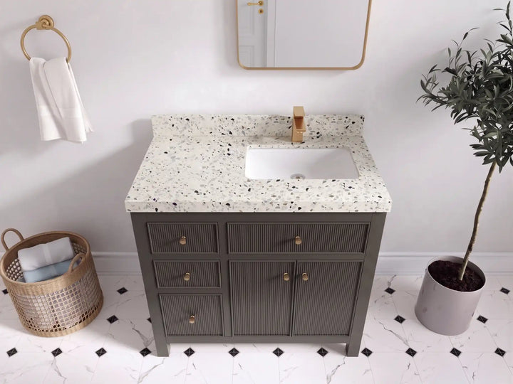 Sonoma 36 in. W x 22 in. D Right Offset Sink Bathroom Vanity - photo 39