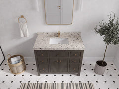 Sonoma 42 in W x 22 in D Free Standing Reeded Single Sink Bathroom Vanity - photo 28
