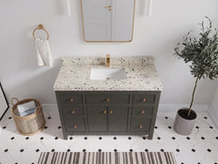 Sonoma 48 in W x 22 in D Free Standing Reeded Single Sink Bathroom Vanity - photo 26