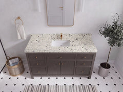 Sonoma 60 in W x 22 in D Free Standing Reeded Single Sink Bathroom Vanity - photo 22