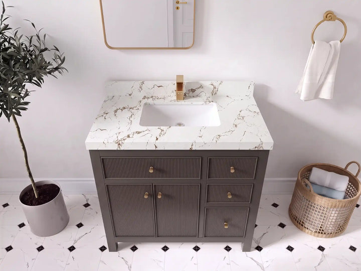 Sonoma 36 in. W x 22 in. D Center Sink Bathroom Vanity - photo 25