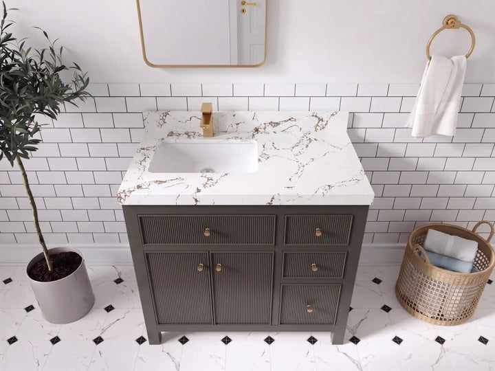 Sonoma 36 in. W x 22 in. D Left Offset Sink Bathroom Vanity - photo 24