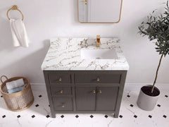 Sonoma 36 in. W x 22 in. D Right Offset Sink Bathroom Vanity - photo 27