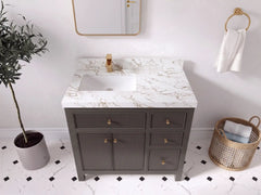 Sonoma 36 in. W x 22 in. D Left Offset Sink Bathroom Vanity - photo 33