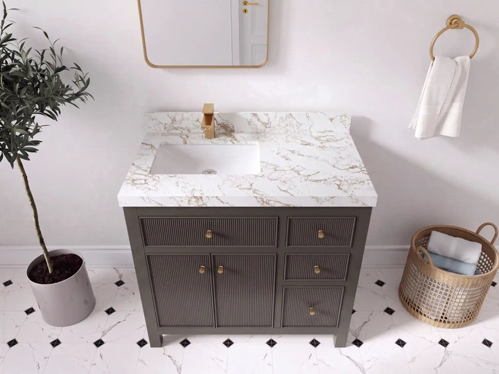 Sonoma 36 in. W x 22 in. D Left Offset Sink Bathroom Vanity - photo 33