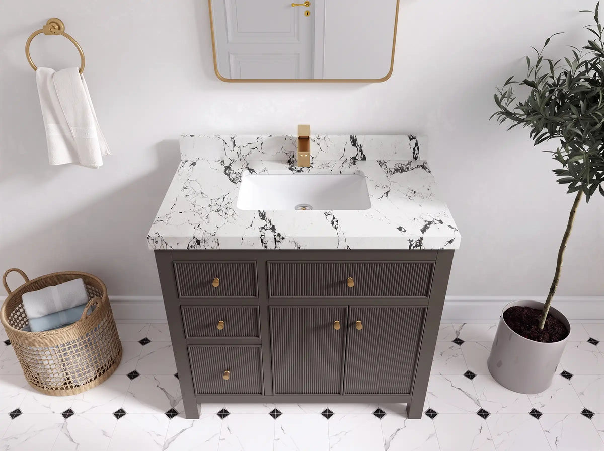 Sonoma 36 in. W x 22 in. D with Center Sink Bathroom Vanity