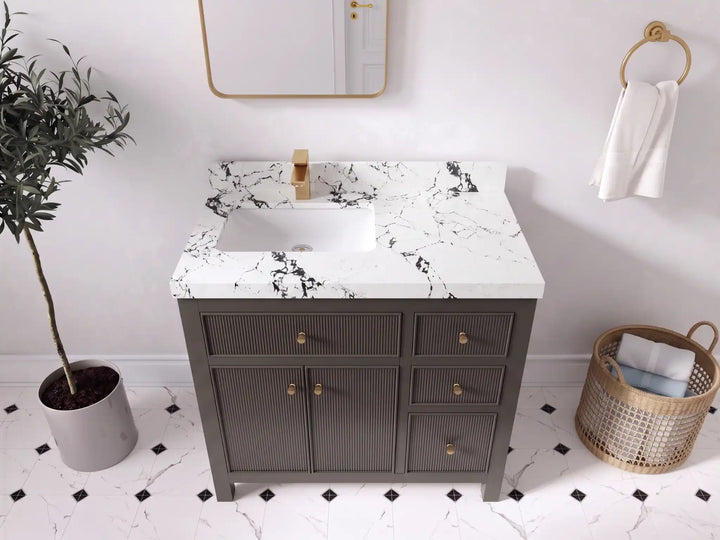 Sonoma 36 in. W x 22 in. D Left Offset Sink Bathroom Vanity - photo 25