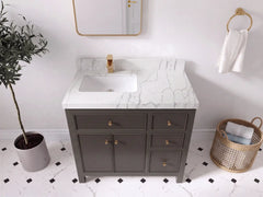 Sonoma 36 in. W x 22 in. D Left Offset Sink Bathroom Vanity - photo 23