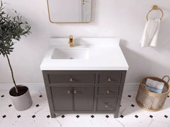 Sonoma 36 in. W x 22 in. D Left Offset Sink Bathroom Vanity - photo 5