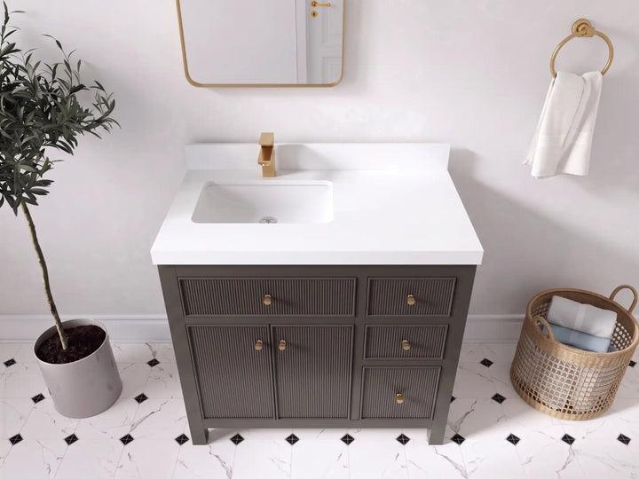 Sonoma 36 in. W x 22 in. D Left Offset Sink Bathroom Vanity - photo 5