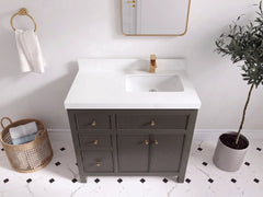 Sonoma 36 in. W x 22 in. D Right Offset Sink Bathroom Vanity - photo 8