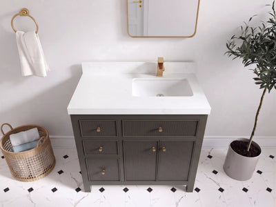 Sonoma 36 in. W x 22 in. D Right Offset Sink Bathroom Vanity