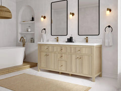 Sonoma White Oak 72 in. W x 22 in. D Double Sink Bathroom Vanity - photo 2