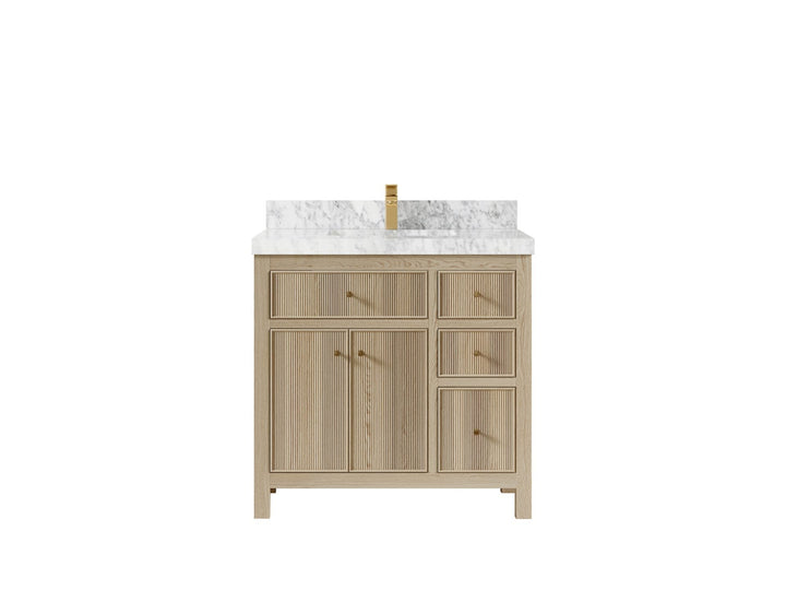 Sonoma White Oak 36 in. W x 22 in. D Center Sink Bathroom Vanity - photo 11