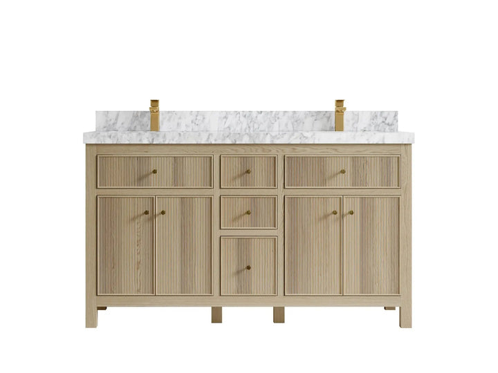 Sonoma White Oak 60 in. W x 22 in. D Double Sink Bathroom Vanity - photo 11