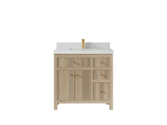 Sonoma White Oak 36 in. W x 22 in. D Center Sink Bathroom Vanity - photo 12