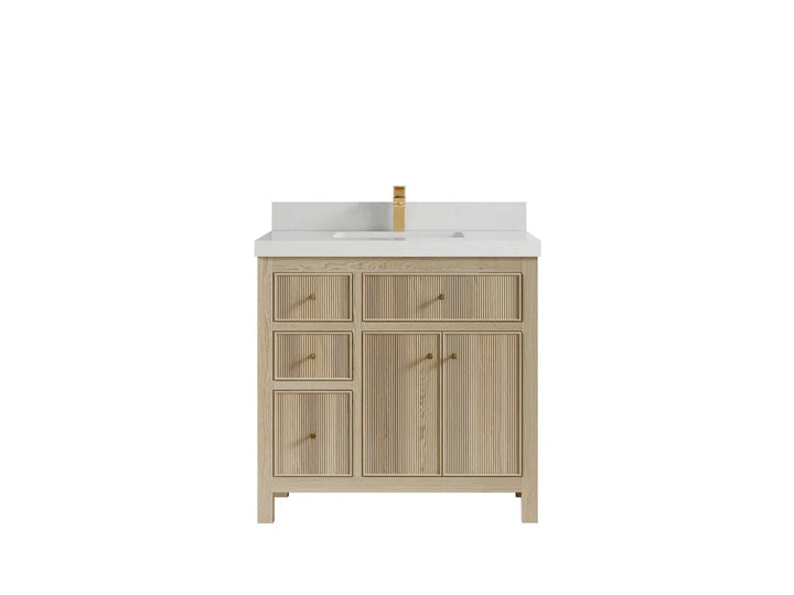 Sonoma White Oak 36 in. W x 22 in. D Center Sink Bathroom Vanity - photo 12