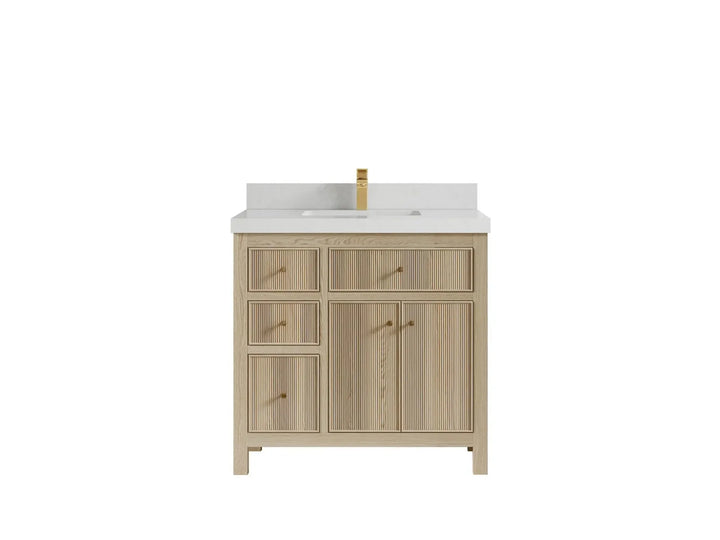 Sonoma White Oak 36 in. W x 22 in. D Center Sink Bathroom Vanity - photo 12