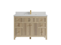 Sonoma White Oak 48 in. W x 22 in. D Single Sink Bathroom Vanity - photo 12
