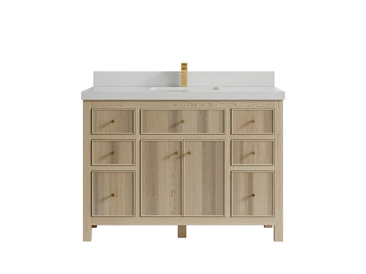 Sonoma White Oak 48 in. W x 22 in. D Single Sink Bathroom Vanity - photo 12