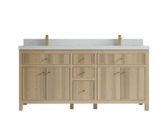 Sonoma White Oak 72 in. W x 22 in. D Double Sink Bathroom Vanity - photo 12