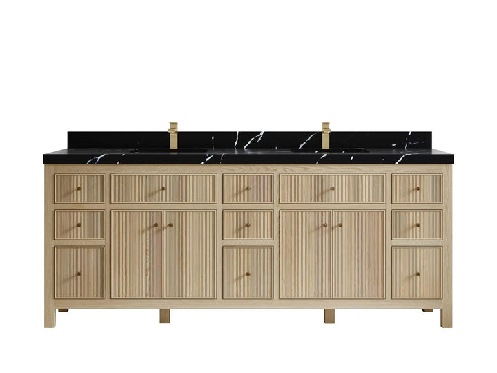 Sonoma White Oak 84 in. W x 22 in. D Double Sink Bathroom Vanity - photo 6