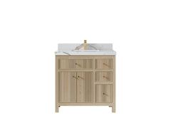 Sonoma White Oak 36 in. W x 22 in. D Center Sink Bathroom Vanity - photo 7