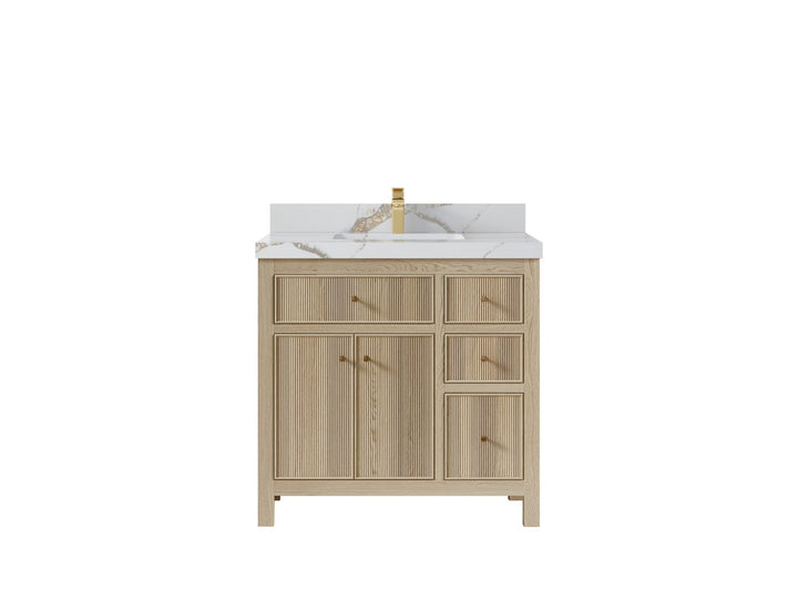 Sonoma White Oak 36 in. W x 22 in. D Center Sink Bathroom Vanity - photo 7