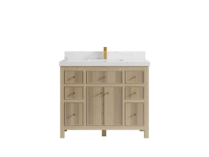 Sonoma White Oak 42 in. W x 22 in. D Single Sink Bathroom Vanity - photo 8