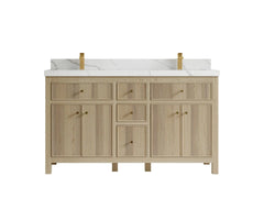 Sonoma White Oak 60 in. W x 22 in. D Double Sink Bathroom Vanity - photo 8