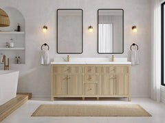 Sonoma White Oak 72 in. W x 22 in. D Double Sink Bathroom Vanity - photo 4