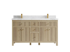 Sonoma White Oak 60 in. W x 22 in. D Double Sink Bathroom Vanity - photo 9