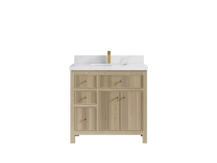 Sonoma White Oak 36 in. W x 22 in. D Center Sink Bathroom Vanity - photo 10