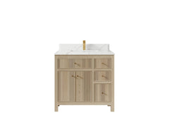 Sonoma White Oak 36 in. W x 22 in. D Center Sink Bathroom Vanity - photo 13
