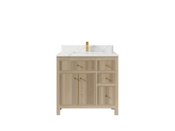 Sonoma White Oak 36 in. W x 22 in. D Center Sink Bathroom Vanity - photo 13