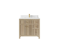 Sonoma White Oak 36 in. W x 22 in. D Center Sink Bathroom Vanity - photo 14