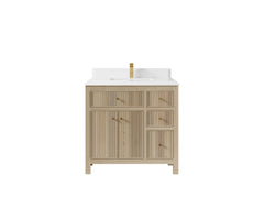 Sonoma White Oak 36 in. W x 22 in. D Center Sink Bathroom Vanity - photo 15