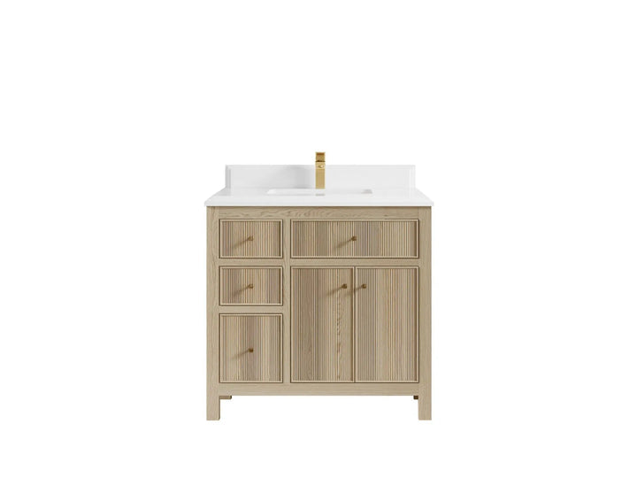 Sonoma White Oak 36 in. W x 22 in. D Center Sink Bathroom Vanity - photo 15