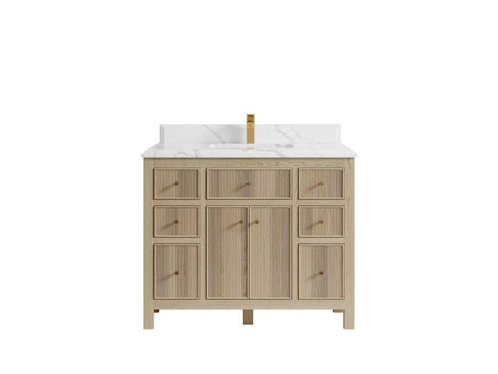 Sonoma White Oak 42 in. W x 22 in. D Single Sink Bathroom Vanity - photo 16