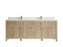 Sonoma White Oak 84 in. W x 22 in. D Double Sink Bathroom Vanity - photo 15