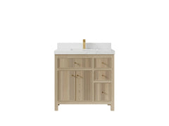 Sonoma White Oak 36 in. W x 22 in. D Center Sink Bathroom Vanity - photo 16