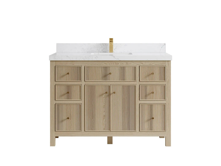 Sonoma White Oak 48 in. W x 22 in. D Single Sink Bathroom Vanity - photo 16