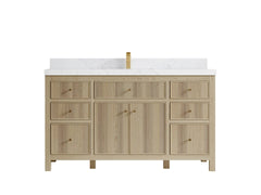 Sonoma White Oak 60 in. W x 22 in. D Single Sink Bathroom Vanity - photo 16