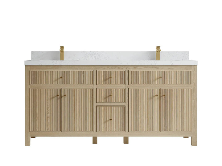 Sonoma White Oak 72 in. W x 22 in. D Double Sink Bathroom Vanity - photo 16