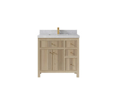 Sonoma White Oak 36 in. W x 22 in. D Center Sink Bathroom Vanity - photo 17